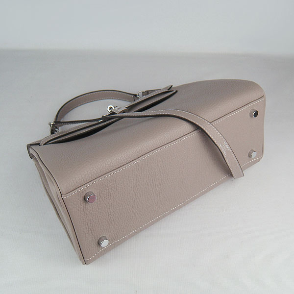 7A Replica Hermes Kelly 32cm Togo Leather Bag Grey 6108 - Click Image to Close